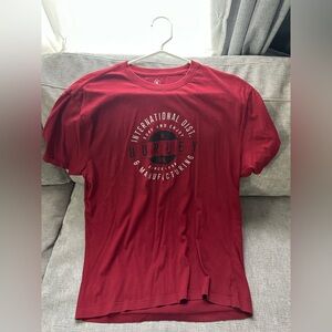 Hurley Men's Red Graphic Short Sleeve Tee